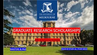 Fully Funded Scholarships at the University of Melbourne in Australia #masters #phd #international