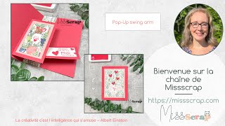 Live #144: Pop-up swing arm card / carte pop-up avec un bras qui se déplie