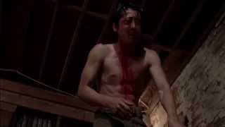 TWD - Glenn rips arm off walker, uses bone as weapon