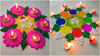 2 Beautiful गणेश चतुर्थी Rangoli | चूड़ी से बनाये सुंदर नई रंगोली | Navratri/Diwali Special Rangoli