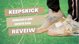 Jordan 4 Off-White Sail | Keepskick | Re Review