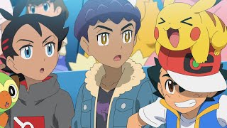 Ash and pikachu get excited when they see Alain charizard | Pokémon journeys