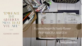 PWM March 4-March 10 in PaperTess Designs B6 Yearly Planner