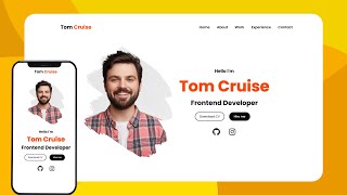 How to Make A Portfolio Website using HTML CSS & JavaScript | Complete Responsive Portfolio