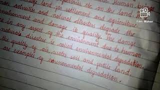 Handwriting sample