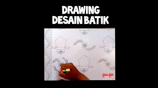 Selamat Hari Batik Nasional | Cara Cepat Menggambar Desain Batik #Drawing #Batik #HariBatikNasional