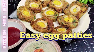 Easy egg patties recipe by kitchen with sifat