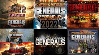 Top 5 & Best Mods  for Command and Conquer: Generals! with links to Download