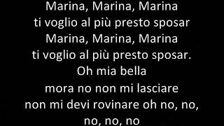 Marina - Voce + testo