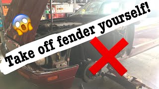 HOW TO... Take Off Fender | Jaguar X300