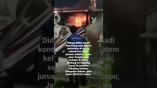 BUS TERBAKAR DI BEKASI