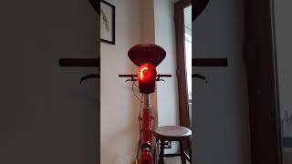 1980s Ever Ready bike light converted to modern LED light with USB-C charge port