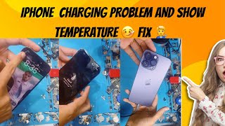 iphone 14 pro max charging port replacement | iPhone show temperature 🤒