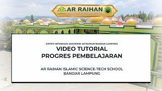 TUTORIAL SAHLA - PROGRESS PEMBELAJARAN