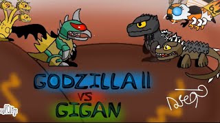 GODZILLA vs gigan parte 1