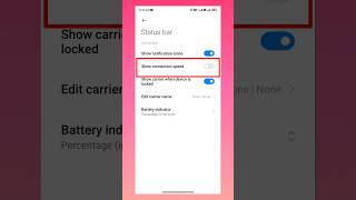 How to Show internet Speed on Status bar | Show internet speed #showinternetspeed #internet  #shorts