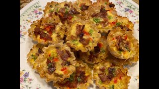 How to make Mini Phyllo Quiches