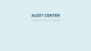 Audit Center - Montoux Capabilities