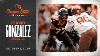 Oregon State Football Interview: Flavio Gonzalez (10/1/24)