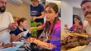 ساوينا مشاوي على العشا ضربنا الجوع🔥بعد العاصفة بدنا اكله دسمه🫠