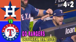 Astros vs. Rangers ALCS (10/22/23) Game 6 Hightlights | MLB Hightlights 2023