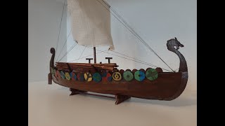 Viking Gokstad Model Ship 1/72 Scale. Viking Gokstad Model Gemi 1/72 Ölçek.