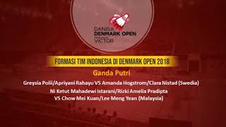 Jadwal Denmark Open 2018