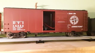 Train on the Wall - New DT&I rail sounds boxcar.