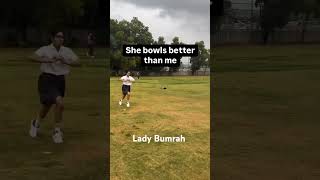 Lady Jasprit Bumrah 💥💥#shorts #cricket #ytshort #viralvideo #bumrah #song #hindisong #love