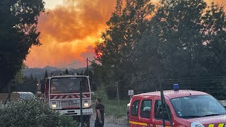 BOUCHES-DU-RHÔNE: IMPORTANT INCENDIE DANS LE MASSIF DES ALPILLES, 175 SAPEURS-POMPIERS MOBILISÉS