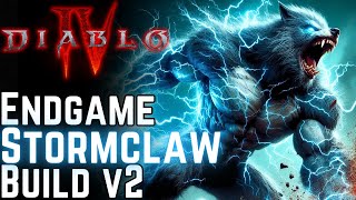 Diablo 4 - STORMCLAW Druid Build v2! Lucky Lightning Claw! // Season 3