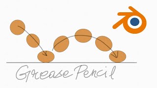 2D bouncing ball animation in Blender with Grease Pencil