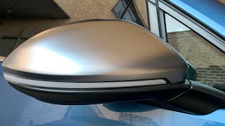 Install Matte Chrome Side Mirror Covers Vw Golf 7 MK7.5 / Instalar Tapas Carcasa Espejos Aluminio🐰