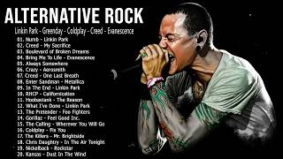 Linkin Park Metallica Creed Coldplay | Alternative Rock Songs 80s 90s