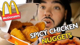 Trying McDonald's Spicy Chicken Nuggets For The First Time | MUKBANG