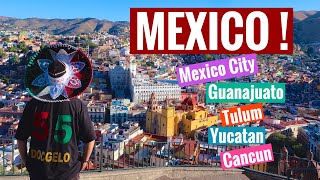 Vlog# 3 : Must Visit Places in Mexico! 🇲🇽 #Mexico #Travel #Cancun #Tulum #Yucatan #MexicoCity