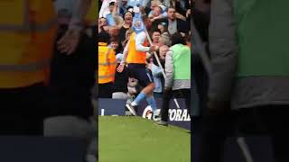 Comemoração no Etihad Stadium após a virada do Manchester City.           Man City 3 x 2 Aston Villa