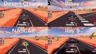 Desert Crawler VS Bloxy VS NASCAR VS Ray 9 (Bloxstrap)