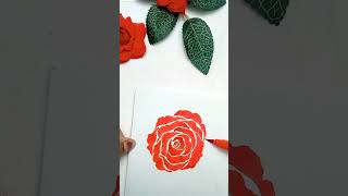 Easy And Simple Rose Drawing With Brush Pen