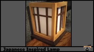 Making a Japanese Inspired Lamp