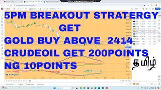 5PM  1 HOUR BREAKOUT STRATERGY/GOLD/SILVER/CRUDE/NG/NIFTY/BANKNIFTY USING ADX+SUPERTREND LIVE TAMIL