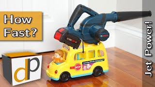 Blower Powered Toy School Bus! - Mr. Gavin Tries CORE18V Power