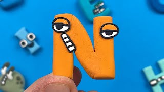 MAKING ALPHABET LORE N 🔥🧡 with Clay Tutorial ❤️