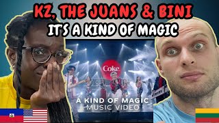 REACTION TO KZ TANDINGAN, THE JUANS & BINI - Its A Kind of Magic (Live at Coke Studio Philippines)