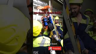 Enclosed space drill #merchantnavy #ship #rescue #shiplife #trending #yourubeshorts #seafarer  #sea