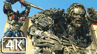 Transformers: Age of Extinction - Optimus Prime kills Lockdown [4K]