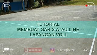 #voli #totorial  Tutorial membuat garis atau line lapangan voli