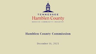 December 16, 2021 County Commission