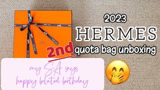 HERMES 2nd quota bag unboxing 2023 🤭 l Happy Belated Birthday