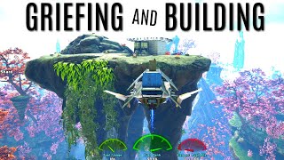 GRIEFING THE SERVER and Cave Build - Crystal Isles (E8) - ARK Survival